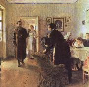 llya Yefimovich Repin They did no expect Him oil